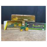 (4) John Deere Trucks + Tractor