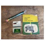 (3) John Deere 2010 Manual, Belt Buckle, Pencil