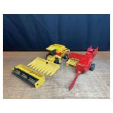 (2) New Holland Combine + Baler Ertl