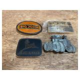 (4) John Deere Belt Buckles