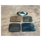 (5) John Deere Belt Buckles