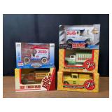 (5) Cola Truck Banks NIB