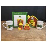 John Deere Cookie Jar, Mugs, Shakers