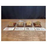 (4) John Deere Calendar Medallions NIB