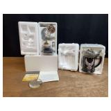 (2) Harley-Davidson Electra Glide Pocket Watch + Stein Franklin Mint