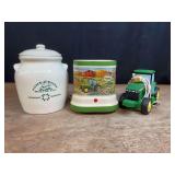 (3) John Deere Canister, Candle Warmer, Night Light