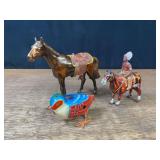 (3) Horses + Bird