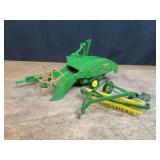 (2) 1/16 John Deere 12A Combine + Rake Ertl