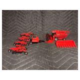 (2) 1/64 Case International Air Drill and 1640 Combine Ertl