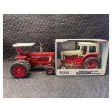 (2) 1/16 International Harvester 1466 with ROPS + International Harvester 1066 5 Millionth Tractor Ertl