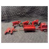 (6) 1/32 International Harvester Tractors and Implements Ertl