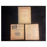 (3) John Deere Model L, LA, and LI Tractor and LUC Engine DIR Manuals and Repajr Catalogs