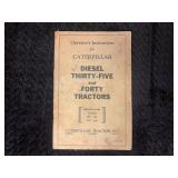 Caterpillar Diesel Thirty-Five and Forty Operator’s Instruction Book