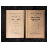 (2) Caterpillar Thirty-Five Operating Instructions and Parts Catalog Books