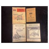 (4) Minneapolis Moline Corn Picking and Shelling Repair Catalogs and Parts List