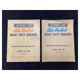 (2) Wisconsin Engine Manuals