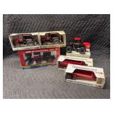 (6) 1/32 Case International 94 Series Tractors and Implements Ertl