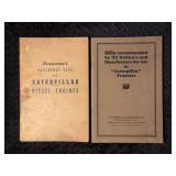(2) Caterpillar Servicemen’s Reference Book for Caterpillar Diesel Engines + Oils Recommendations for Caterpillar Tractors Book