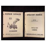 (2) Minneapolis Moline 1510 and 1514 Loader and MoPower B-10 Backhoe Repair Catalog