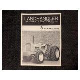 (2) Allis Chalmers 220 Landhandler FWA Brochure + Allis Chalmers 220 Landhandler Brochure