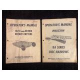 (2) Minneapolis Moline Rotary Cutters and KA Series Disk Harrows Operator’s Manuals