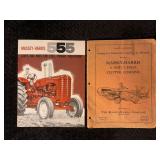 (2) Massey Harris 555 Brochure + Massey Harris Clipper Combine Set Up and Service Manual