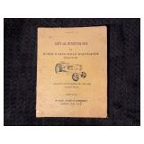 Huber-Waco Model M-52 Road Maintainer Parts and Instruction Book
