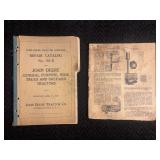 (2) John Deere Model GP Repair Catalog and DIR Manual