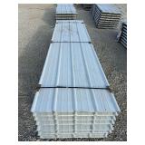 (25) Bright White Liner Pole Barn Siding