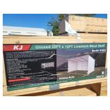 20 ft x 12 ft Livestock Metal Shed. MODEL: K1912