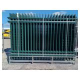 (24) Piece KJ - 4 Rail Style Heavy Duty 10 ft x 7 ft Powder Coated Steel Fence - K0710G-24