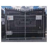 (1) KJ - Heavy Duty 7 ft x 20 ft Farm Driveway Gate - K0720 - Deer Motif Style