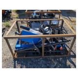 **(1) CFG Industrial Heavy Duty Skid Steer Auger - SSECAG-Y - Blue