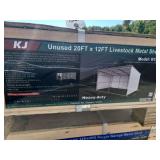20ft x 12ft Livestock Metal Shed. Model: K1912