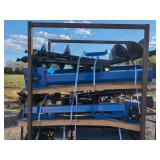 (1) Skid Steer Auger Set - 3 Bits - Blue