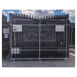 (1) KJ - Heavy Duty 7 ft x 20 ft Farm Driveway Gate - K0720 - Deer Motif Style