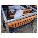 (1) Wolverine Skid Steer Pallet Fork Hydraulic Adjustable - PFA-11-3300G