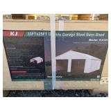 33ft x 25ft Double Garage Steel Barn Shed. MODEL:K3325