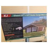 23ft x 22ft Double Garage Metal Shed.  Model: K2223G