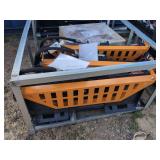 (1) Wolverine Skid Steer Pallet Fork Hydraulic Adjustable - PFA-11-3300G