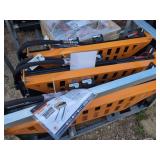 (1) Wolverine Skid Steer Pallet Fork Hydraulic Adjustable - PFA-11-3300G