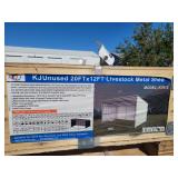 20 ft x 12 ft Livestock Metal Shed. Model:K1912