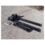 (1) Set Wolverine Adjustable Pallet Fork TF1-66-4000G - 66"