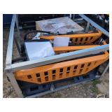 (1) Wolverine Skid Steer Pallet Fork Hydraulic Adjustable - PFA-11-3300G