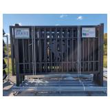 (1) KJ - Heavy Duty 7 ft x 20 ft Farm Driveway Gate - K2007N - Horse Motif Style