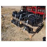 (1) CFG Industrial 9 Piece Mini Excavator Attachments - 12EX-ATA