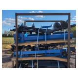 (1) Skid Steer Auger Set - 3 Bits - Blue