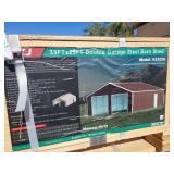 33ft x 25ft Double Garage Steel Barn Shed. Model:K3325G
