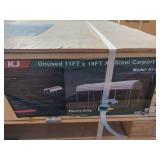 Unused 11 ftx 19 ft. All steel carport. model:K1119