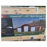42ft x 30ft Metal Storage Shed. Model: K4230G